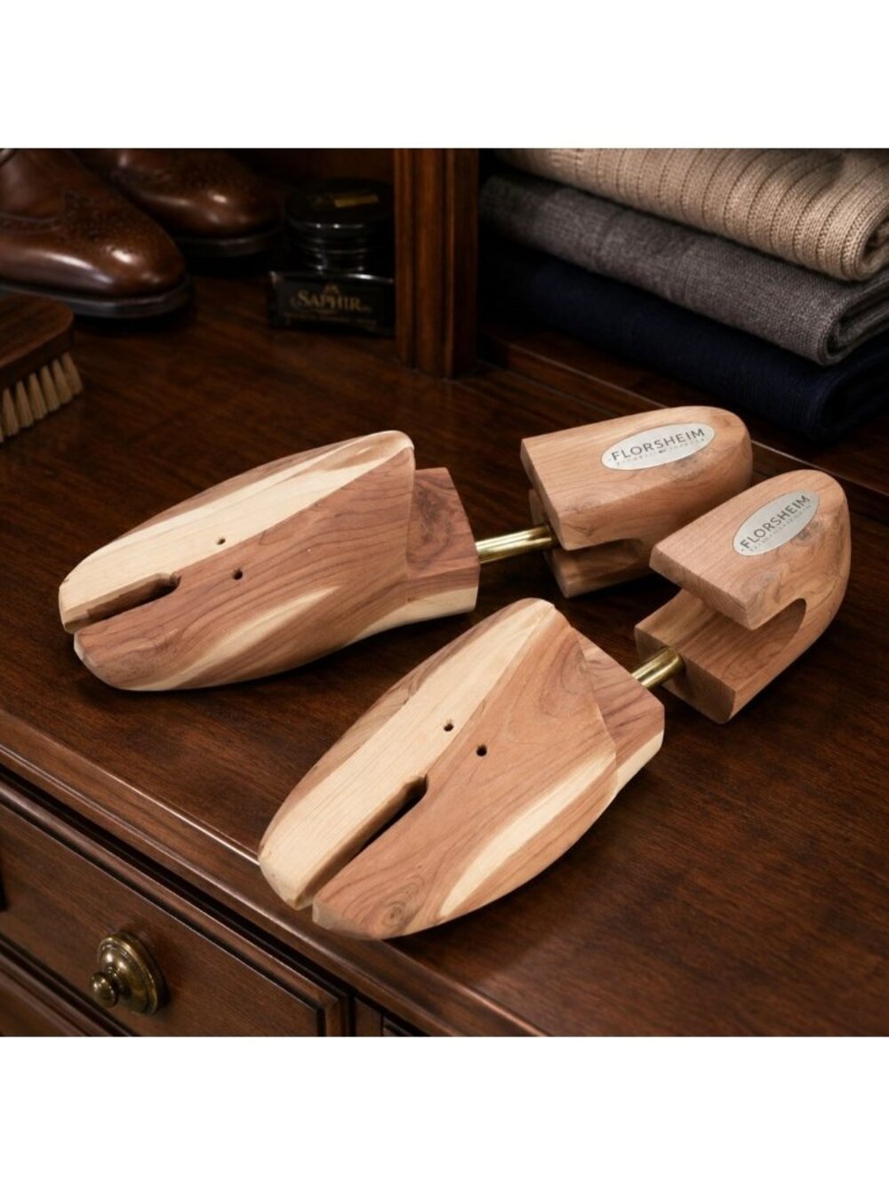 Florsheim Wood Shoe Stretcher Size L/XL Men's 11 Vintage Shoe Tree - Vintage